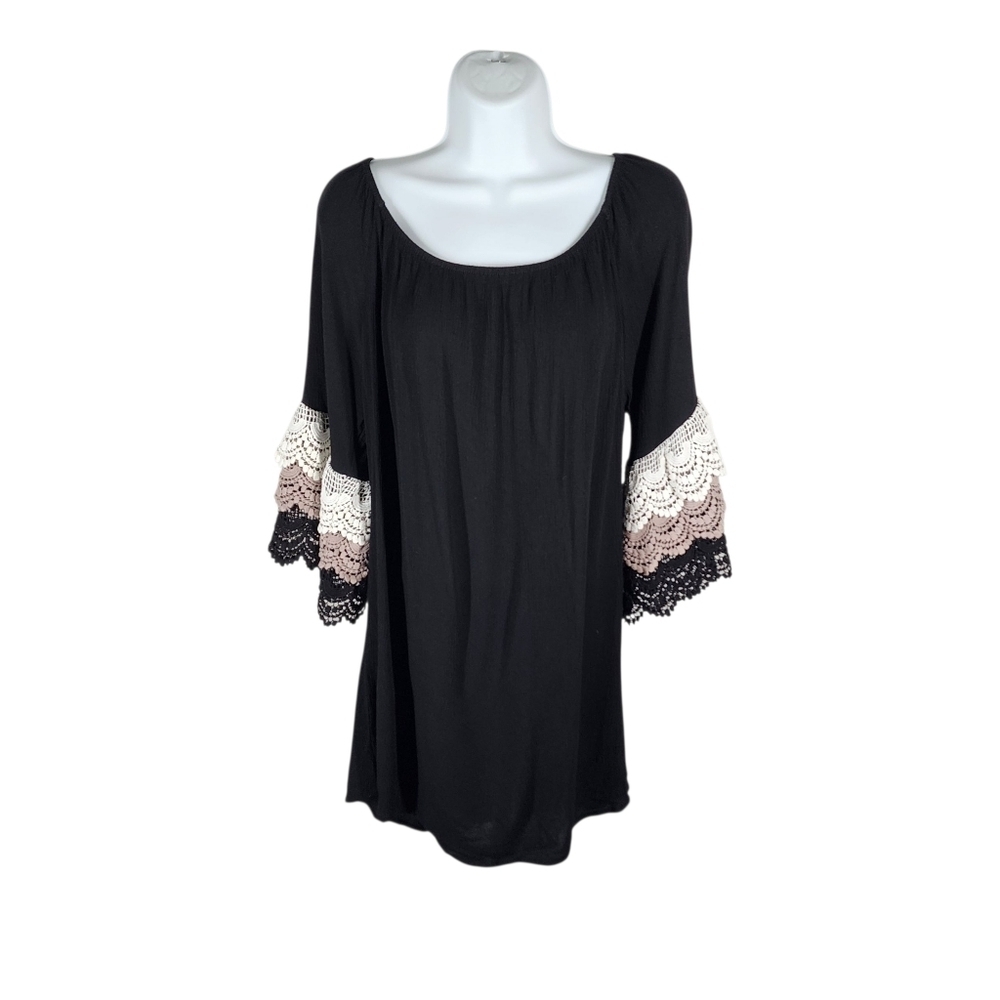 UMGEE BOHO CROCHET SLEEVES DRESS